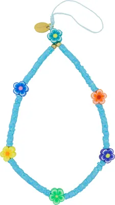 Produktbild von Fashionbox Armband mit Vinylplättchen blau 5 Blütenelemente