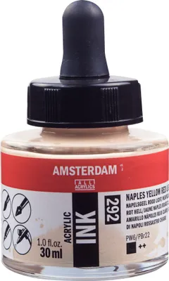 Produktbild von Amsterdam Acrylic Tinte Flasche 30 ml Neapelgelb Rot Hell 292