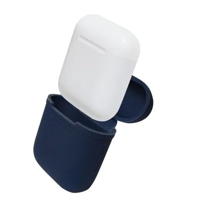 Zdjęcie produktu dla Silikonowe etui na słuchawki Airpods - niebieskie