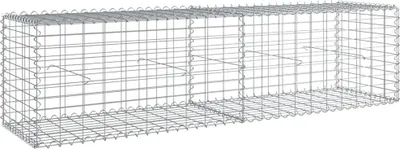 Produktbild von vidaXL Gabione mit Deckel 200x50x50 cm Verzinktes Eisen