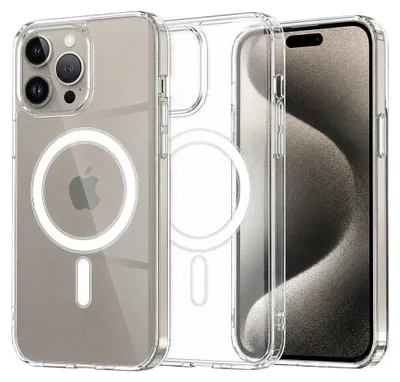 Zdjęcie produktu dla Etui Techsuit MagSafe PRO do telefonu - iPhone 15 Pro Max - Przezroczyste