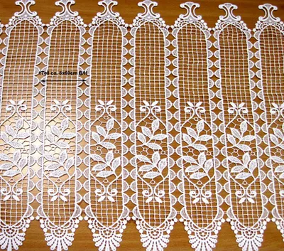 Produktbild von 1 Stück Kurzgardine Scheibengardine Landhausstil weiß, ca. 8 x 60 cm (B/H)