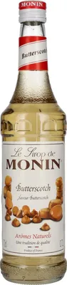 Produktbild von Monin Sirup Butterscotch 700ml - Cocktails Milchshakes Kaffeesirup (1er Pack)