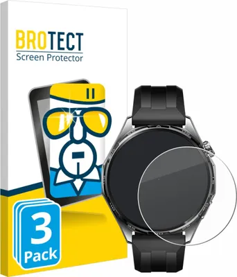 Produktbild von 3x BROTECT Schutzglas für Huawei Watch GT 6 (46 mm) Displayschutz 9H Glas klar transparent