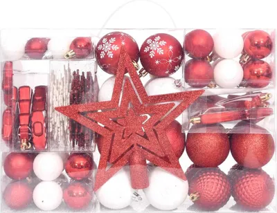 Image de 108 pcs. Set de boules de Noël Décoration de Noël