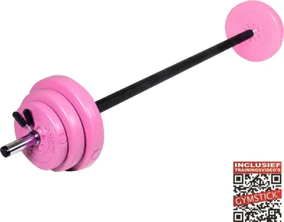 Produktbild von Gymstick Pump Set Rosa – 20 kg mit Online-Trainingsvideos