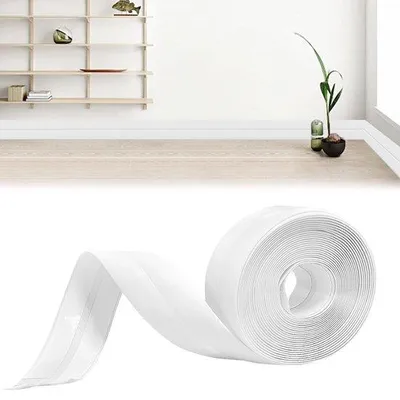 Produktbild von Selbstklebende PVC-Sockelleisten – 20 x 20 x 6 m – flexible Knickleiste – für Küche und Bad – selbstklebende Sockelleisten
