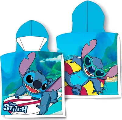 Zdjęcie produktu dla Lilo & Stitch Przytulne poncho z kapturem dla dzieci w domu i w podróży