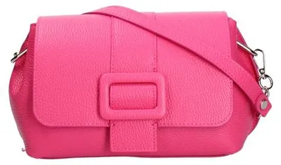 Produktbild von Damen-Schultertasche Echtes Leder Dollaro Beige Verstellbarer Riemen  Italy UNICA 23x16x8 cm