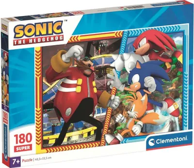 Obrázok produktu pre Clementoni - Puzzle Sonic the Hedgehog 180 elementów - Oficjalny Produkt