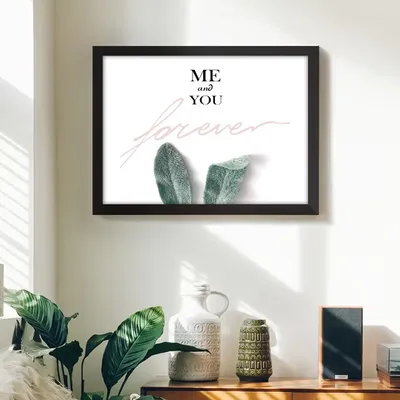 Produktbild von Dekorativní kryt spínací skříňky 30x40x4 cm s potiskem na plátně v černém rámu z PS materiálu - DECOFRAME Forever