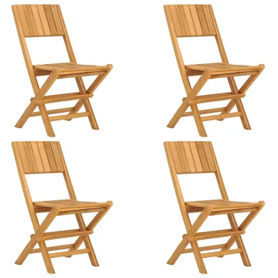 Produktbild von Gartenstühle 4 Stk. Klappbar 47x61x90 cm Massivholz Teak