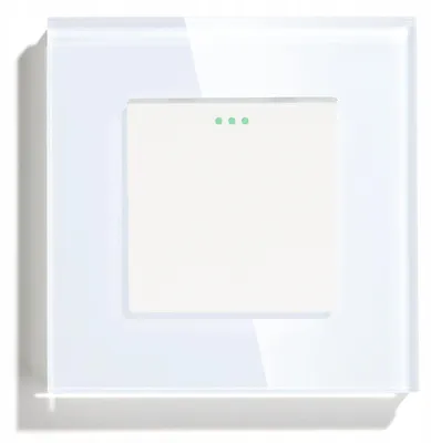 Produktbild von DC Smart Home Primo Kreuzschalter Glas Einzel Weiß