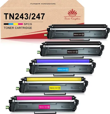 Produktbild von 5 Toner Kingdom Tonerkartusche Ersatz für Brother TN247 TN243 für MFC-L3750CDW MFC-L3770CDW DCP-L3510CDW DCP-L3550CDW HL-L3210CW HL-L3230CDW HL-L3270CDW MFC-L3710CW MFC-L3730CW Drucker(5 Packung)