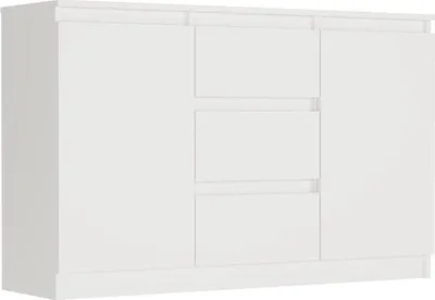 Produktbild von Kommode - Weiß - 120 x 33 x 76 cm - Modern R-120-S3