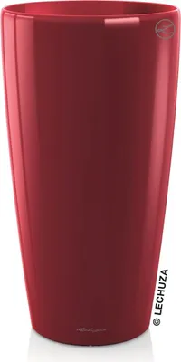 Zdjęcie produktu dla Donica Doniczka Lechuza Do Domu Na Taras RONDO 32/56 czerwony scarlet Połysk