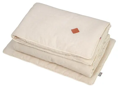 Produktbild von Bettset Lino 2 teilig - 140 x 100 cm - Beige | by SEVIRA KIDS