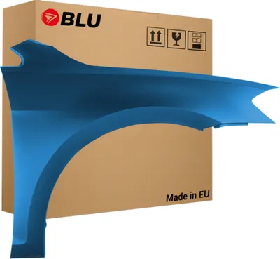 Immagine prodotto di BLU Parafango compatibile con VW Volkswagen Golf VII 7 LA5J Destra Blau PacificBlau | 2012-2017 | Anteriore | Verniciato | Pronto per il montaggio | Acciaio