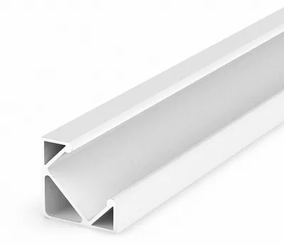 Produktbild von LED Profile in weiß P3-1 100CM ohne Abdeckung für LED Streifen bis 13,4mm Breite