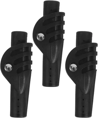 Produktbild von Set mit 3 Zeltstangenverbindern – 8,5 mm, schwarz, DIY-Reparaturset für Outdoor-Zelte, robustes Befestigungsmaterial