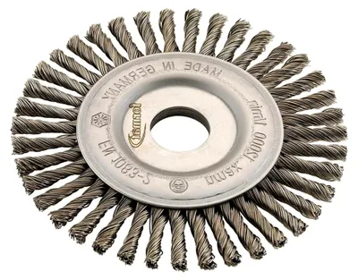 Produktbild von Rundbürste aus Stahldraht 125x6mm gezopft