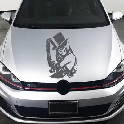 Produktbild von Aufkleber - Autoaufkleber "Skull Girl" Gothic 88cm x 60cm dunkelgrau - Tuning Carystyling Heckscheibe Auto