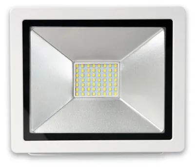 Productafbeelding van LED SMD-fluter, 30W, 2100lm, IP65, wit, koud wit, 6500K, 120°, direct aansluiting op 230V