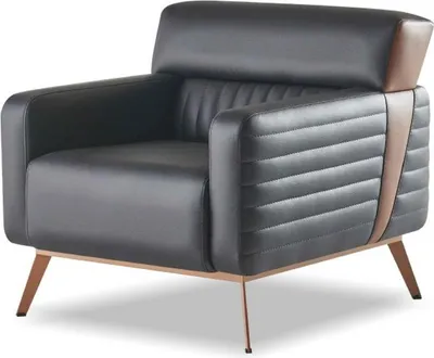 Produktbild von Arbeitszimmer-Set 3tlg 2-Sitzer Sessel Couchtisch Modern Design Grau