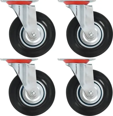Obrázek produktu pro Otočná kolečka 4 ks 125 mm