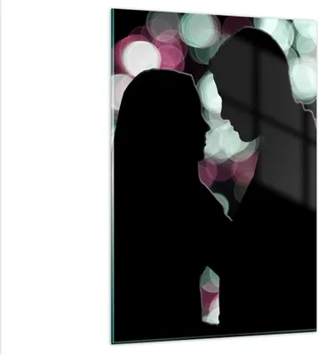 Produktbild von Bilder auf glas - Einteilig - Paar Liebe Beziehung - 80x120cm - Glasbilder - Wandbilder - Bilder - zum Aufhängen bereit - Wanddekoration aus Glas - Glas Bilder - Wandbild auf Glas - GPA80x120-2551