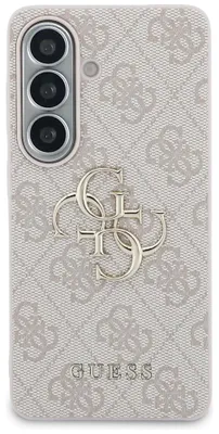 Produktbild von Handyhülle für Galaxy S26, Guess Hardcase Leather, Rosa mit Big Logo Guess