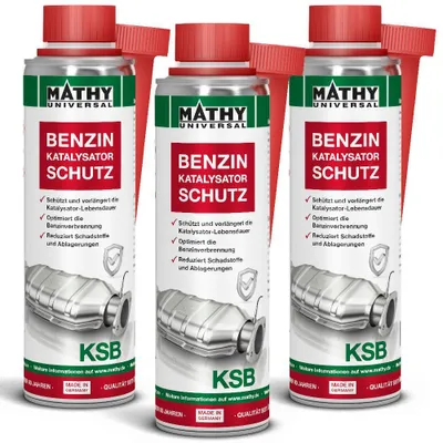 Produktbild von MATHY-KSB Katalysator-Schutz Benzin 3 x 250 ml - Benzin-Additiv für Katalysator & Abgassystem