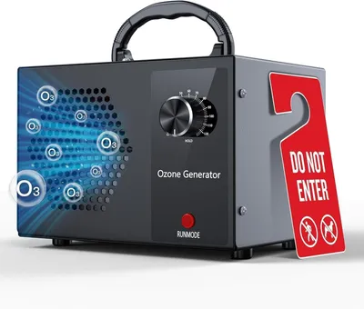 Zdjęcie produktu dla Generator ozonu 40000 mg/h, urządzenie do produkcji ozonu, ozonizator przemysłowy, oczyszczacz powietrza z ozonem, timer 120 minut, przeznaczony do pomieszczeń o powierzchni 300 m², generator do samochodu, mieszkania, garażu, szarej kolorystyki