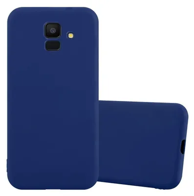 Image de Cadorabo Housse pour Samsung Galaxy J6 2018 Housse en bleu Housse pour portable TPU Silicone Etui Case Cover