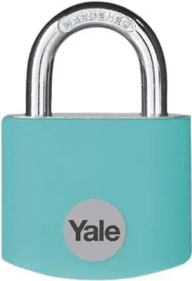 Produktbild von Yale Vorhängeschloss mit Schlüssel, 25mm Aluminium Schloss, Türkis, 3 Schlüssel