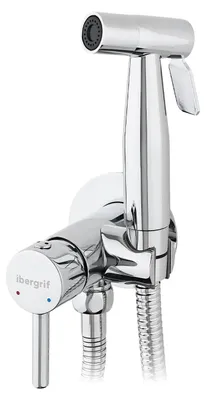 Bidet-Armatur, verdecktes Design, Chrom, 1,2 m Schlauch