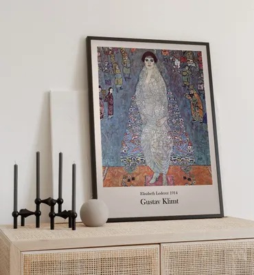 Produktbild von Poster Elisabeth Lederer Klimt, groesse_poster:50x70 cm, groesse_rahmen:schwarz 50x70 cm