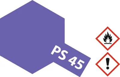 Produktbild von Tamiya PS-45 TRANSLUCENT VIOLETT Sprühfarbe 100ml für Polycarbonat (