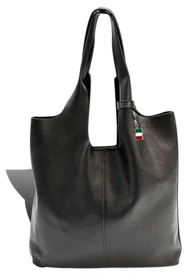 Produktbild von Florence Damen Shopper Tasche schwarz Leder Größe 37x5x38 D2OTF166S1