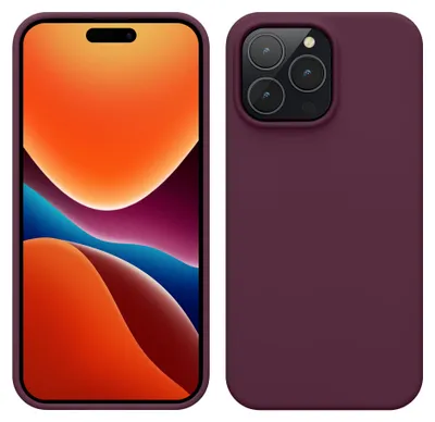 Produktbild von kwmobile Handyhülle für iPhone 14 Pro Max Hülle, für iPhone 14 Pro Max Case - Hülle Silikon - kabelloses Laden - Rhabarber Rot
