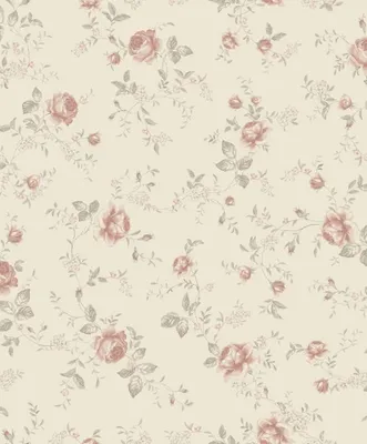 Produktbild von Borastapeter Tapete Blumen Beige und Rosa - 660613 - 53 cm x 10.05 m