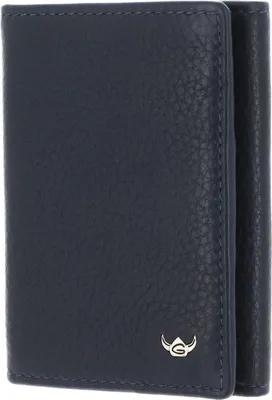 Zdjęcie produktu dla Golden Head Capri RFID Protect Petite Billfold Coin Wallet Blue niebieski