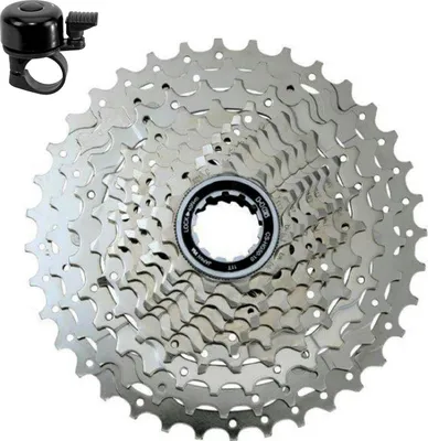 Produktbild von Shimano Kassette Kassette CS-HG50 10-fach 11 bis 36 Zähne Silber inkl. Fahrradklingel