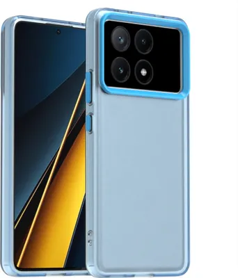 Produktbild von Handyhülle für Xiaomi Redmi K70E Schlank Durchscheinend Matt Stoßfest Schutzhülle Blau