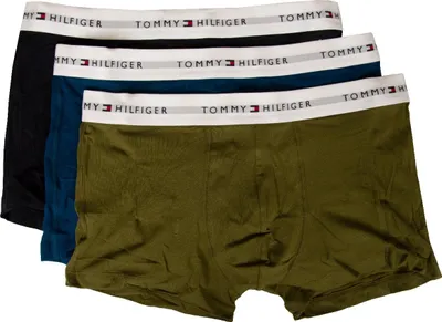 Immagine prodotto di Boxer uomo TH TOMMY HILFIGER confezione 3 pezzi elastico a vista cotone elasticizzato underwear articolo UM0UM02761 TRUNK 3P, XXL - Waist cm 104-109 /  Waist inch 41-43, Cotone 95%,Spandex 5%