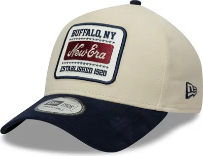 Produktbild von New Era 9FORTY E-Frame Patch Cap Buffalo suede cream/navy