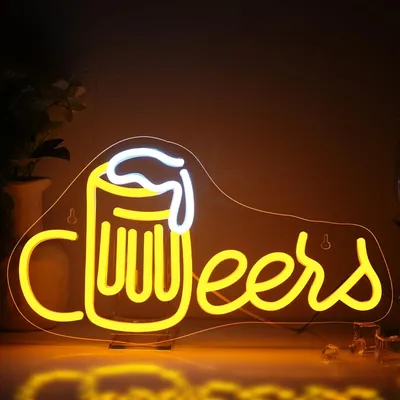 Obrázok produktu pre Neónové nápisy "Cheers" (zdravíme), LED nápisy "Cheers" (zdravíme), neónové a LED nápisy pre bary a oslavy