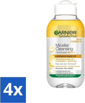 Immagine prodotto di Garnier - Acqua micellare detergente - Olio - 100 ml - Confezione risparmio - 4 pezzi