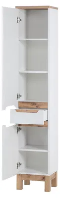 Produktbild von Hochschrank Badezimmerregal Regal Hochschrank 187x35x33 cm Badschrank Schränke