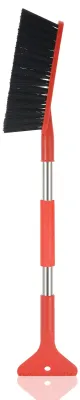 Imagen del producto de Rascador de hielo y cepillo para nieve 2 en 1 para auto - Mango extensible de 27 pulgadas